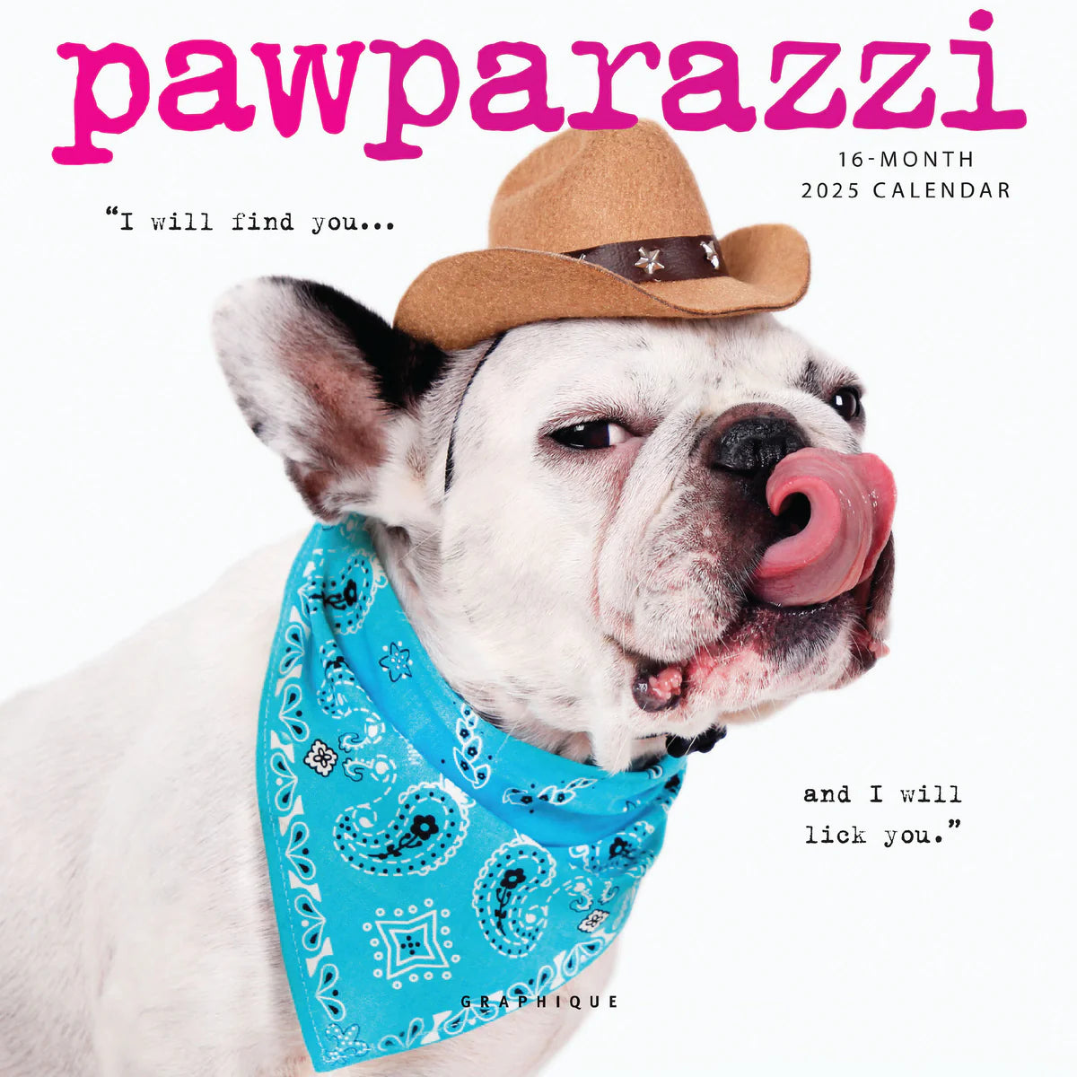 Calendario 2025 Mini Pared 12M - Pawparazzi