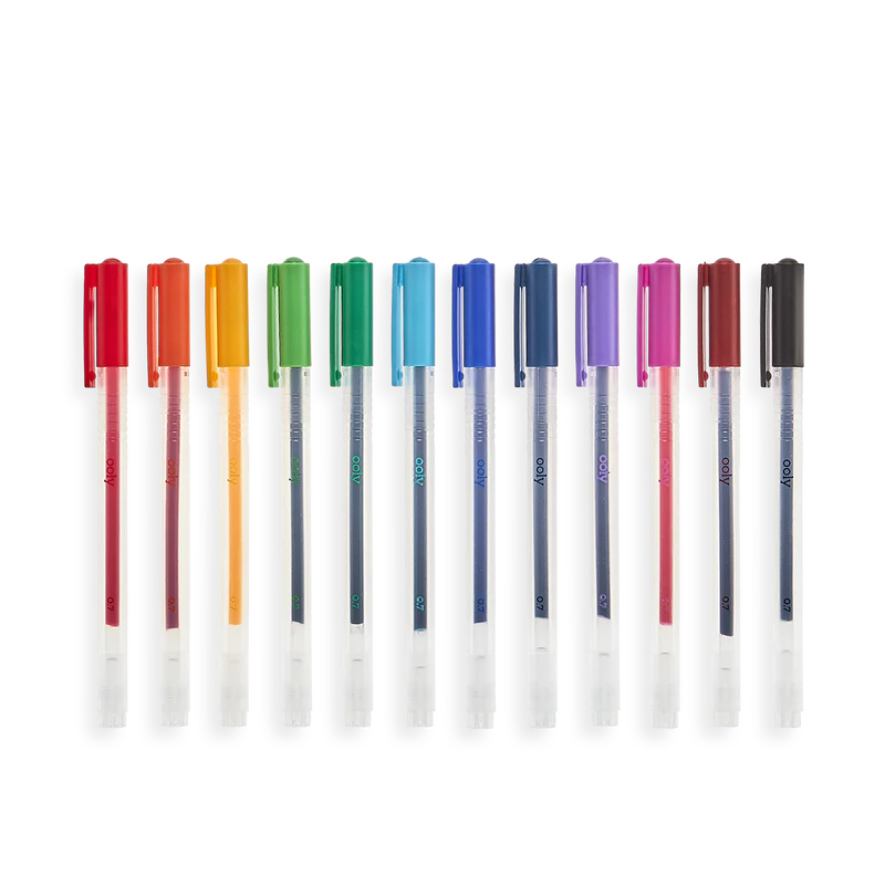 Lápices Gel Punta Fina 0.7 mm - Set de 12