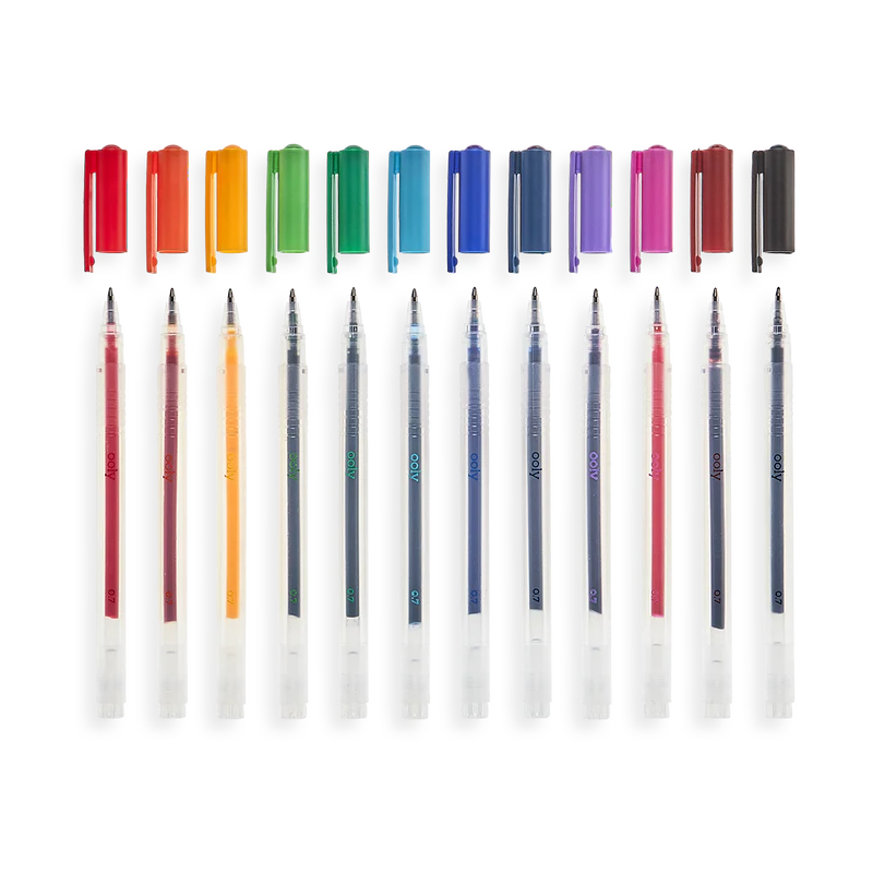 Lápices Gel Punta Fina 0.7 mm - Set de 12
