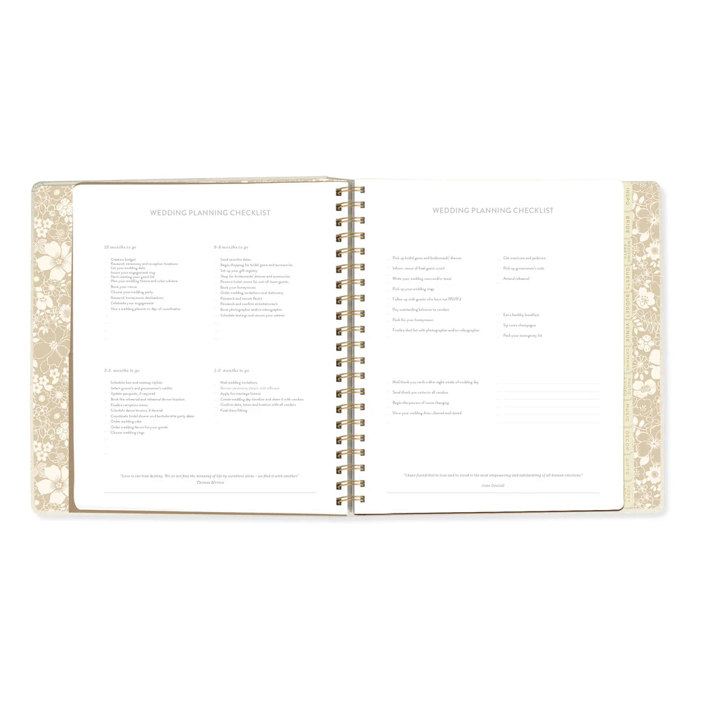Planificacador para Matrimonios - Floral