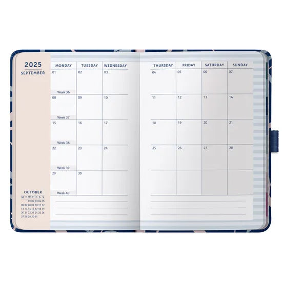 Agenda 2025 Chica 12M Sem Vista - Navy Floral