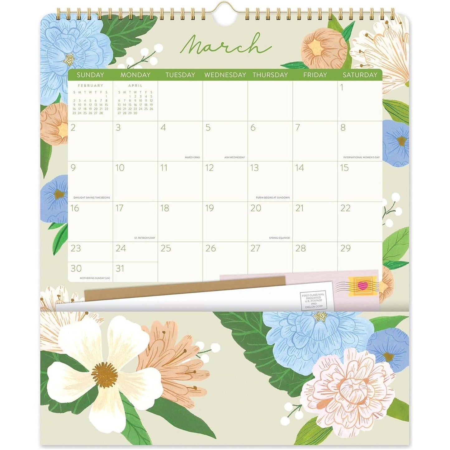 Calendario 2025 Bella Flora 17 Meses