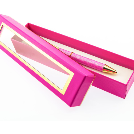 Bolígrafo Glitter Rosado