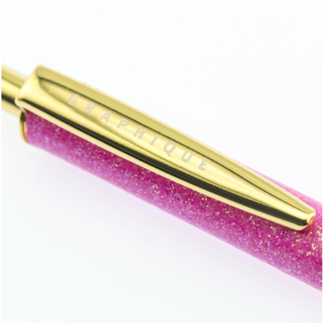 Bolígrafo Glitter Rosado