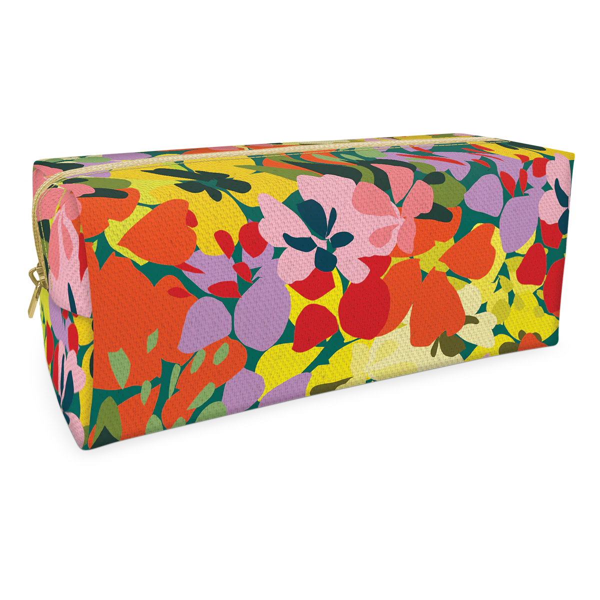 Cosmetiquero Chico Floral Amarillo