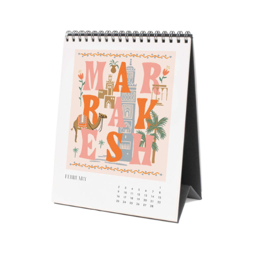 Calendario Escritorio 2025 12M - Around the World