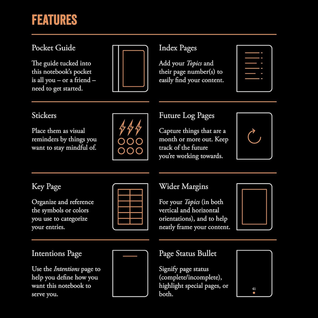 Libreta Mediana Bullet Journal 2 Edition Negra