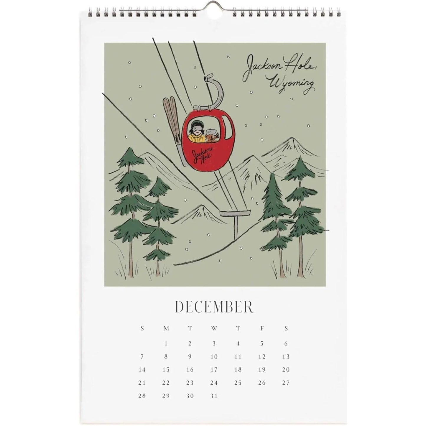 Calendario Pared 2025 12M - Travel Sketchbook
