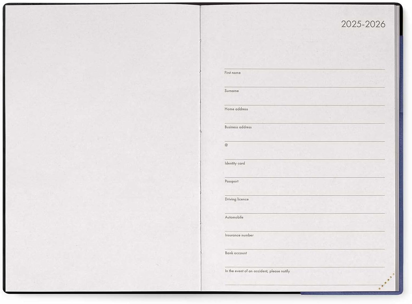 Agenda 2026 Mediana Sem Vista 16 M - Azul
