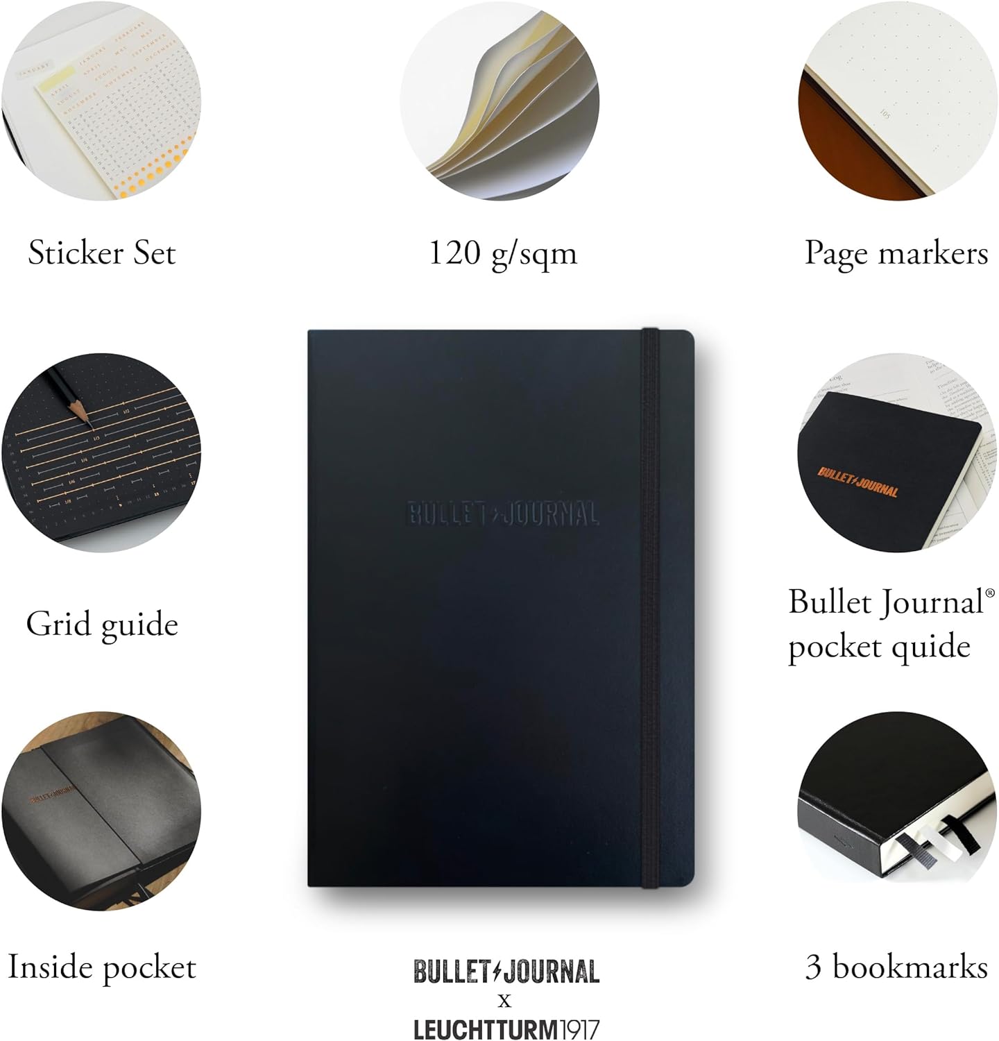 Libreta Mediana Bullet Journal 2 Edition Negra