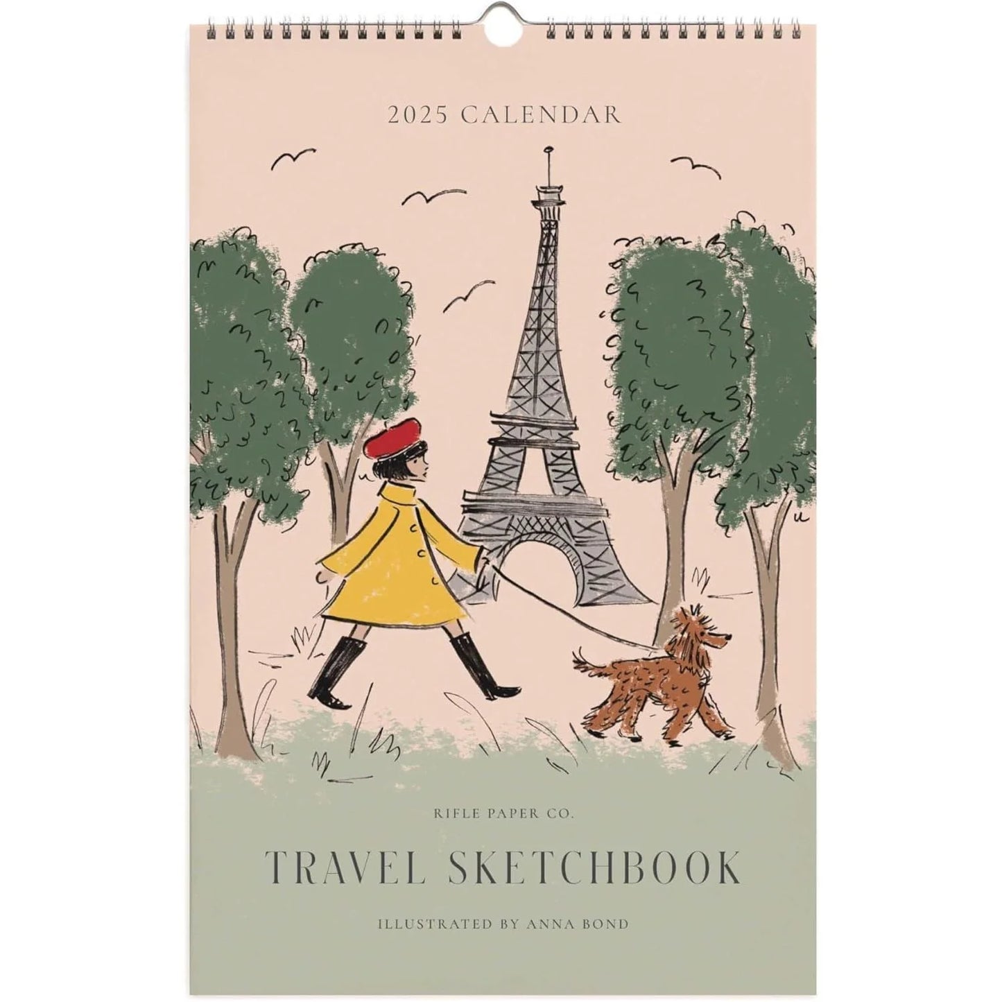 Calendario Pared 2025 12M - Travel Sketchbook
