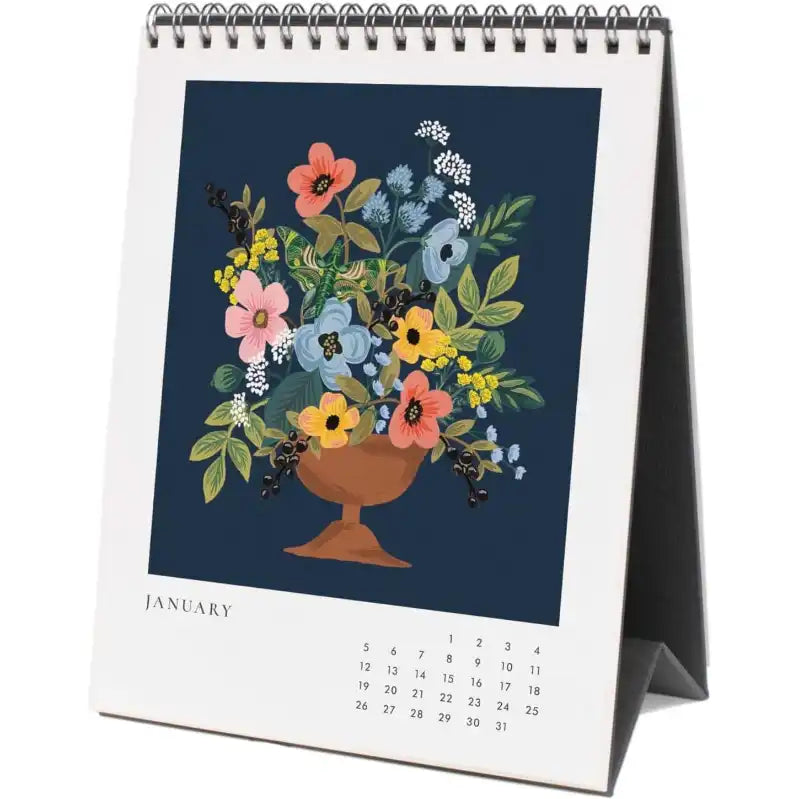 Calendario Escritorio 2025 12M - Flower Studies