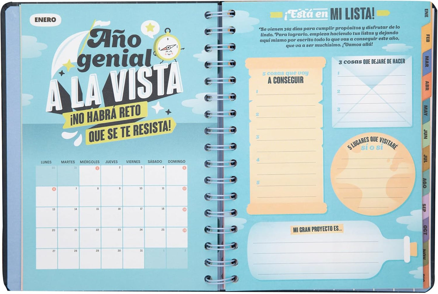 Agenda 2025 12M Semanal - Soñar, lograr y volver a empezar
