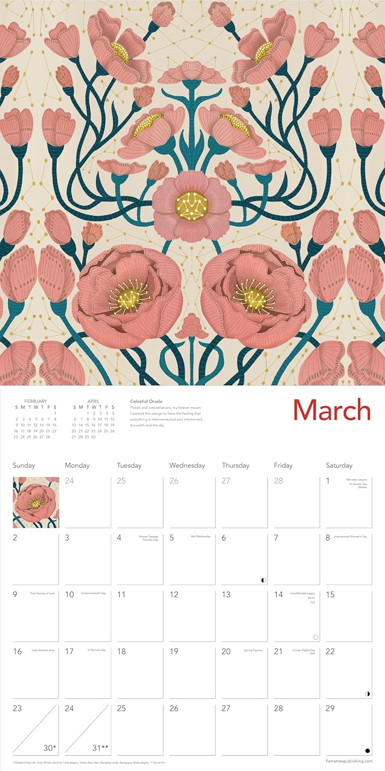 Calendario Pared 2025 12M Grande - Nina Pace