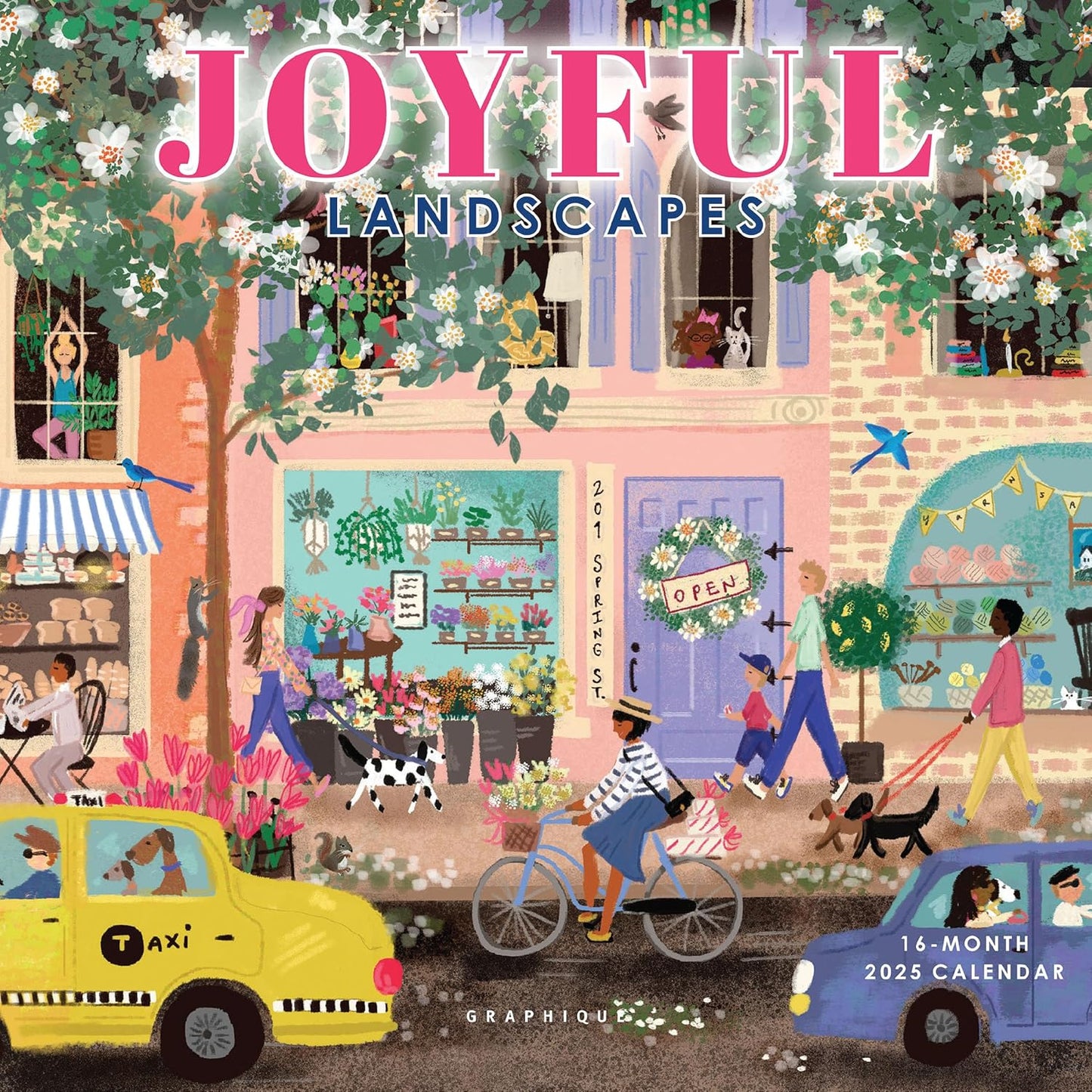 Calendario 2025 Mini Pared 12M - Joyful Landscapes