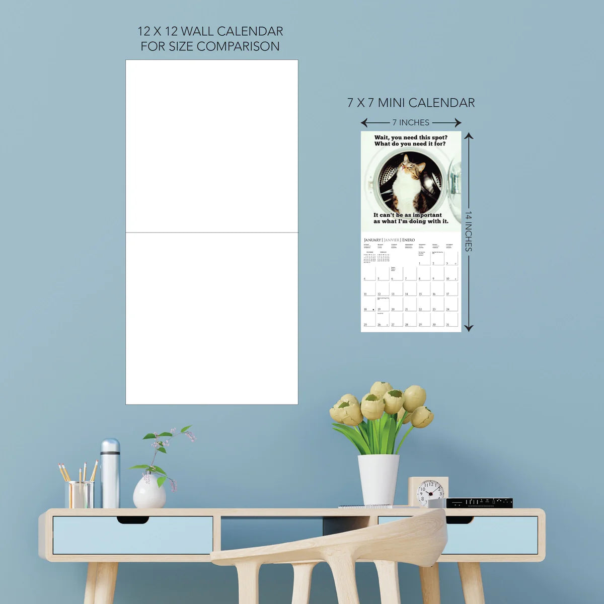 Calendario 2026 Pared Mini 12M - Nuthnig But Trouble