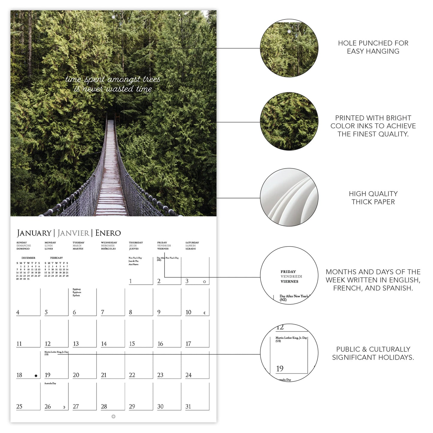 Calendario 2026 Pared 12M - In to the Woods