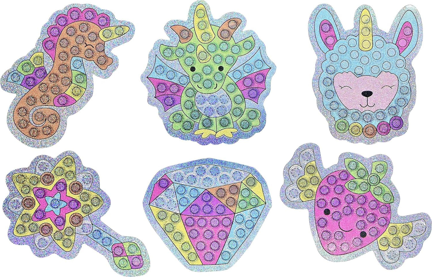 Set Stickers Arte Diamante - Cute