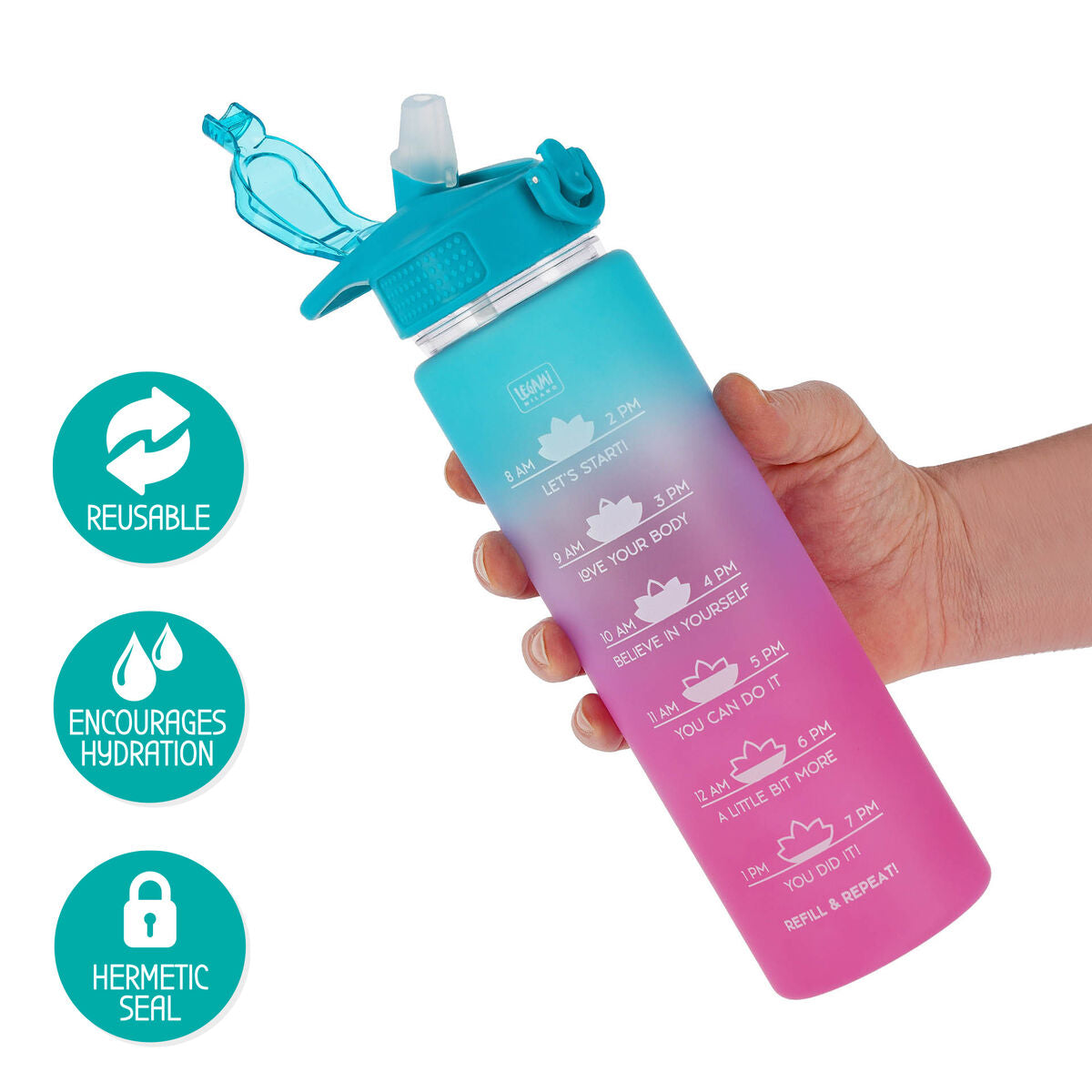 Botella de Agua 1 lt Love Yourself