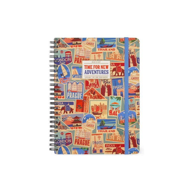 Agenda Grande Sem Vista 2025 12M - Travel Stickers