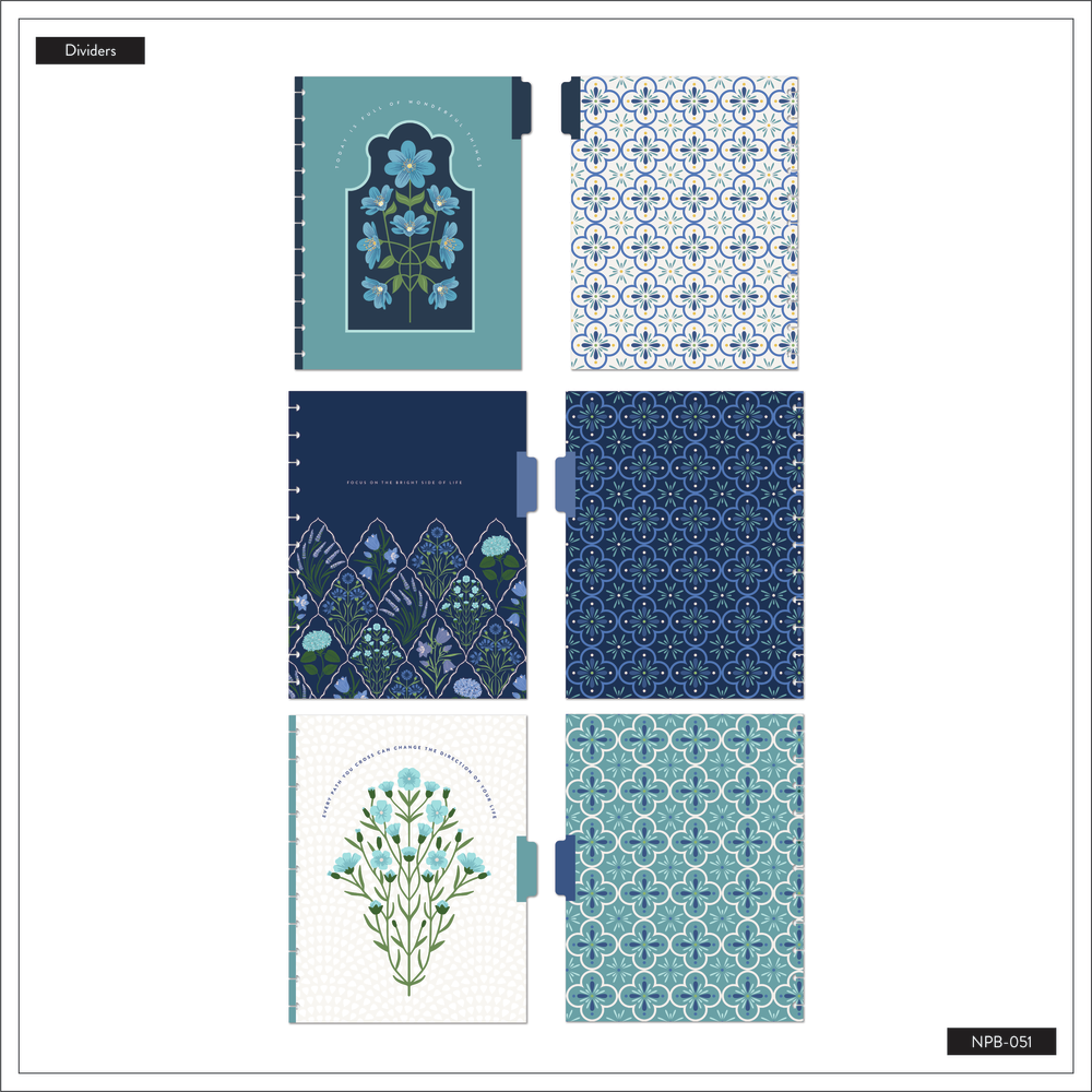 Cuaderno Big Florecer Azul