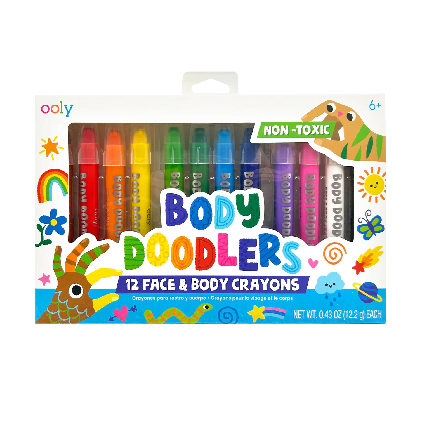 Set 12 Crayones para Cara y Cuerpo - Body Doodlers