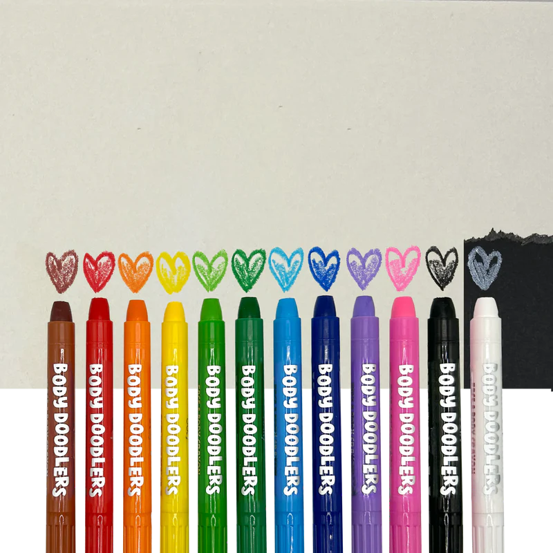 Set 12 Crayones para Cara y Cuerpo - Body Doodlers