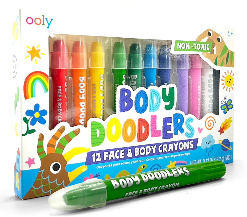 Set 12 Crayones para Cara y Cuerpo - Body Doodlers