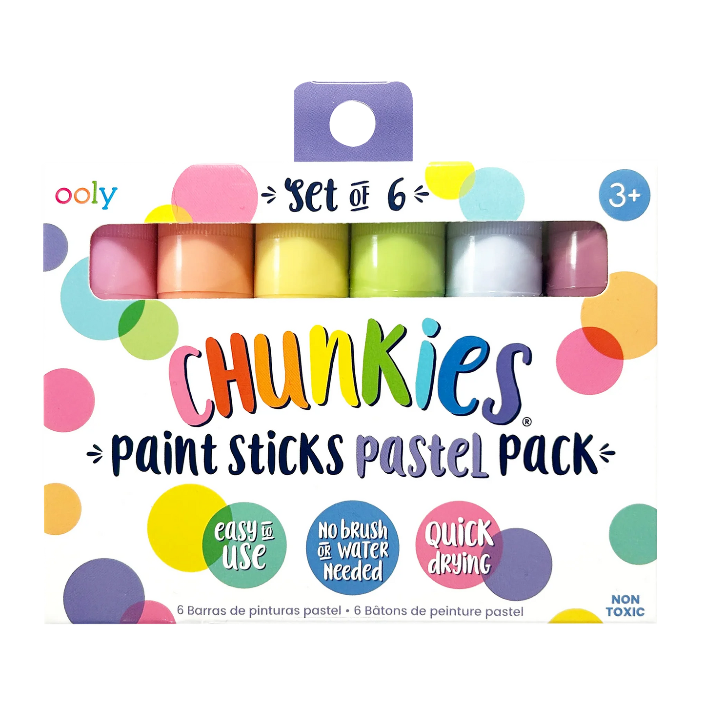 Set 6 Crayones Pasteles Gruesos Secado Rápido