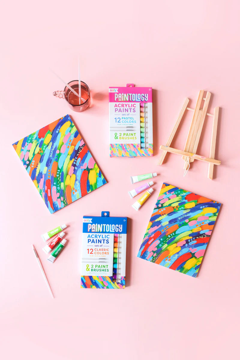 Set de 12 Pinturas Acrílicas - Colores Clásicos
