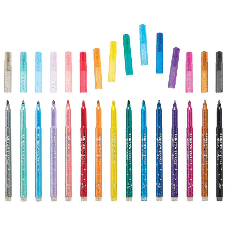 Set de 15 Marcadores - Rainbow Sparkle Glitter