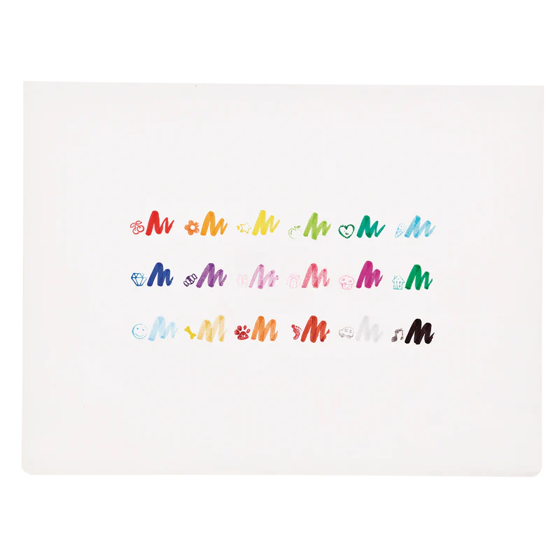 Set de 18 Marcadores Doble Punta - Estampables
