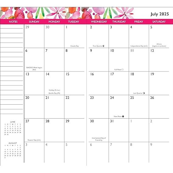Agenda 2025 Watercolor Garden 24 Meses