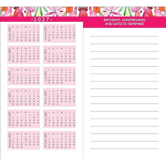 Agenda 2025 Watercolor Garden 24 Meses