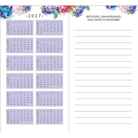 Agenda 2025 Hydrangeas 24 Meses