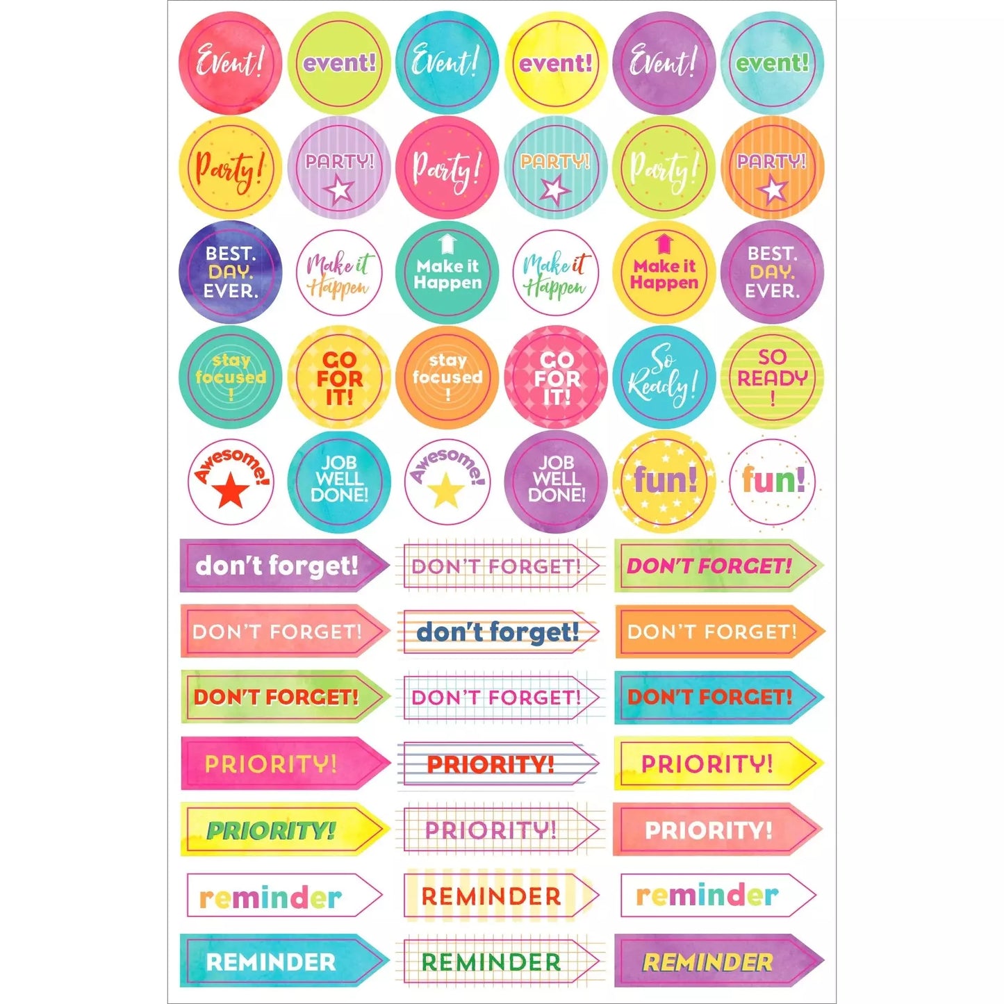 Set Stickers Planificación Student