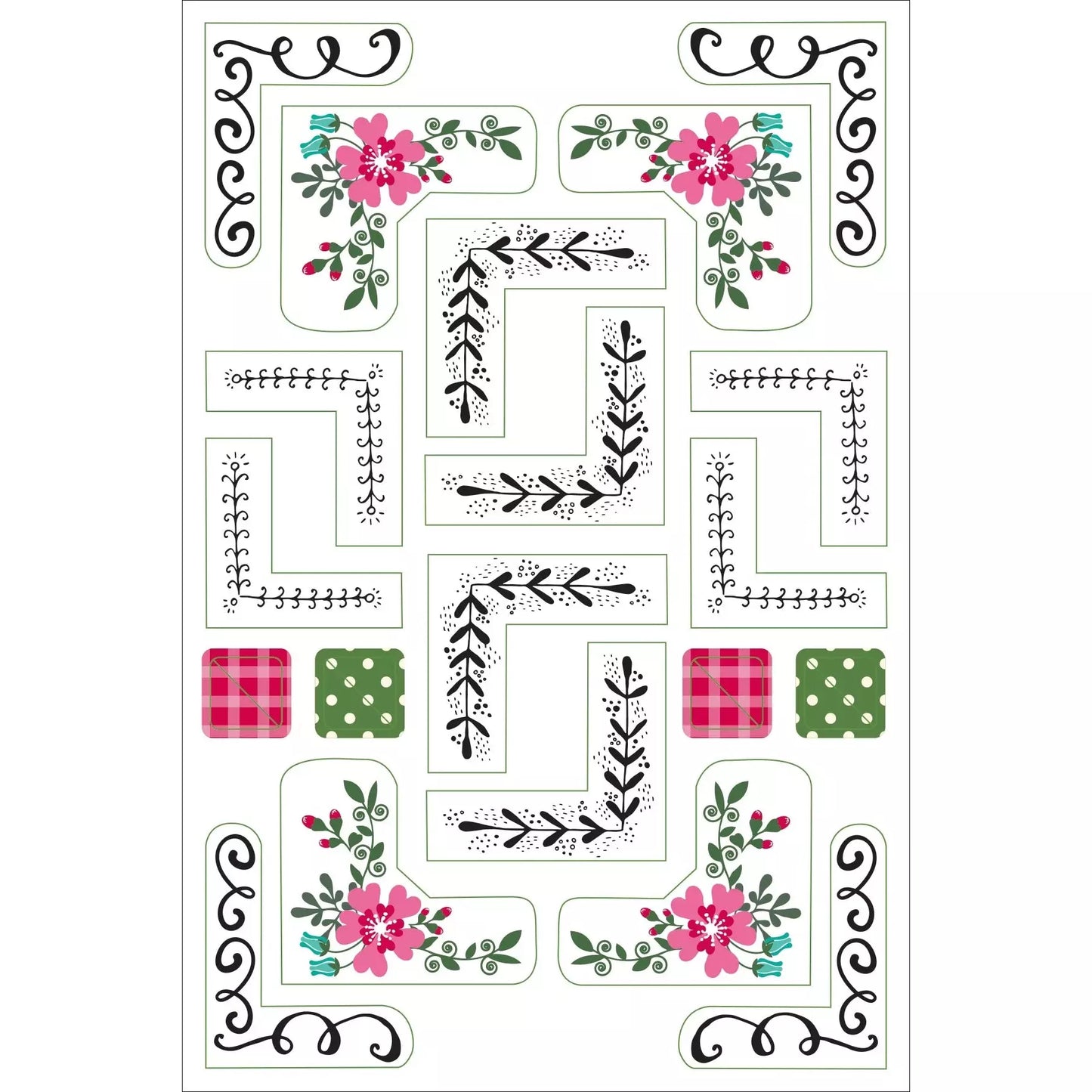 Set Stickers para Planner - Diseño Bordes