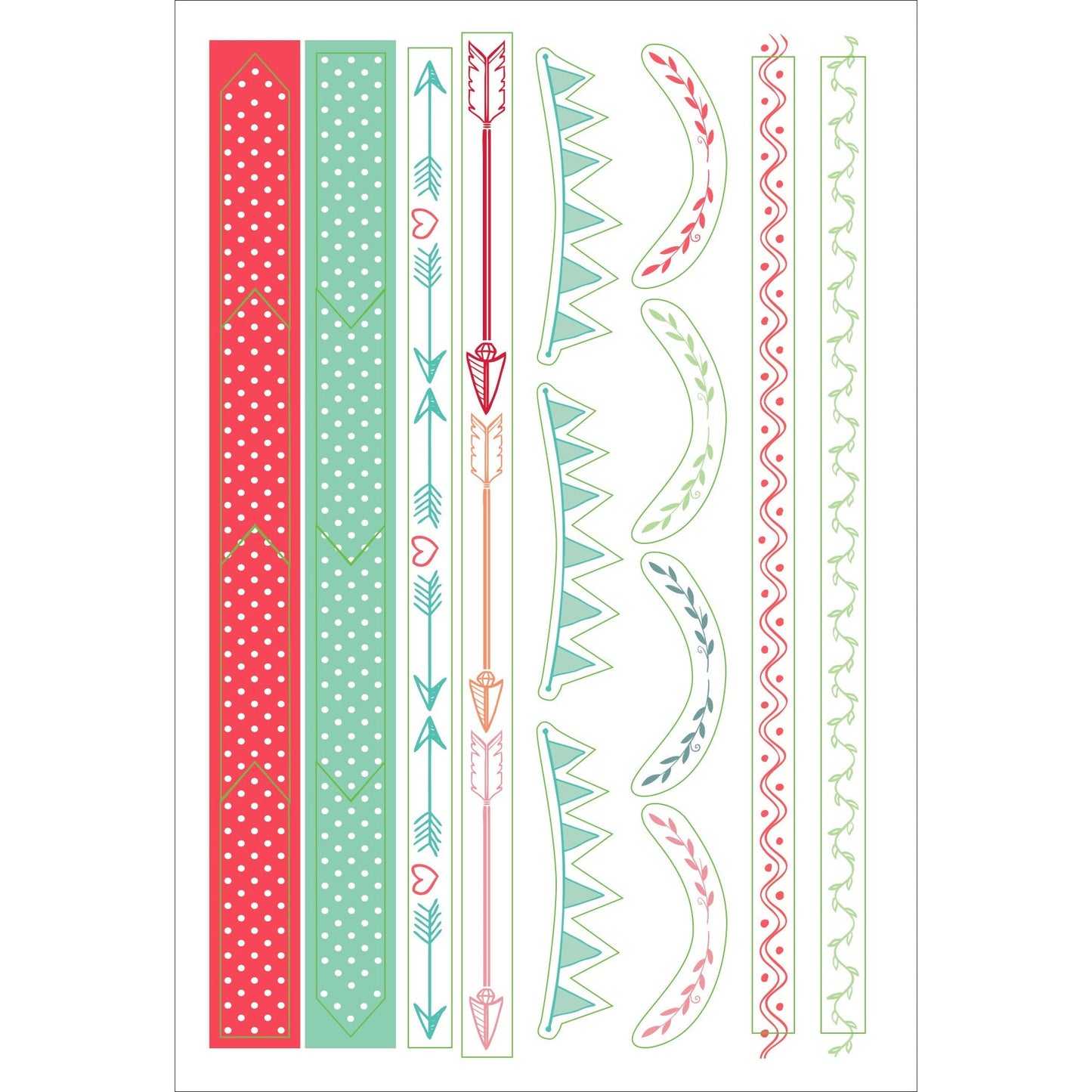 Set Stickers Planner Diseño Juvenil