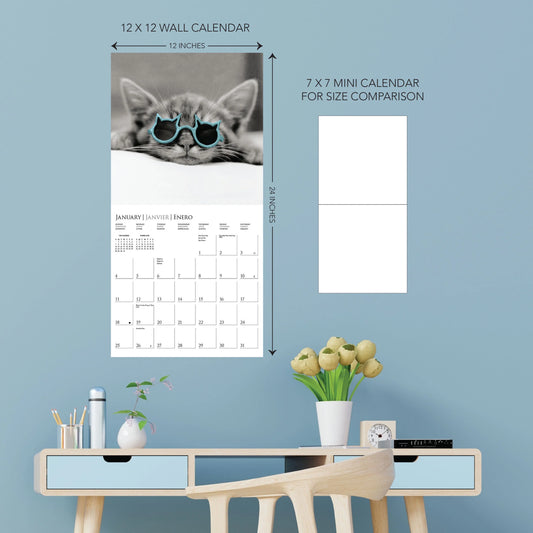 Calendario 2026 Pared 12M - Classic Cats