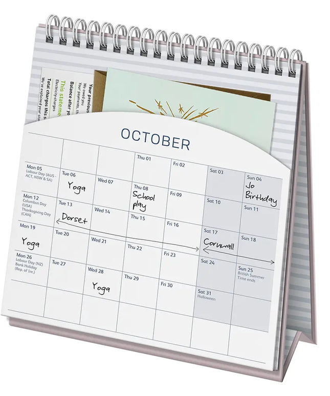 Calendario 2026 Escritorio 12M - Floral