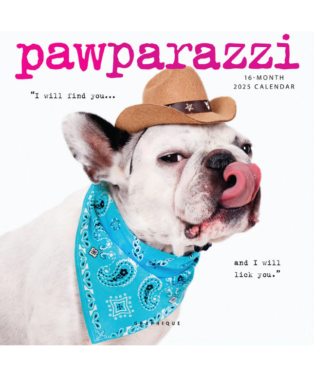 Calendario 2025 Mini Pared 12M - Pawparazzi