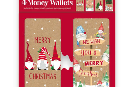 Set de 4 Sobre Billete Navidad - Cute