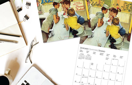 Calendario 2026 Pared 12M - Saturday Evening Post