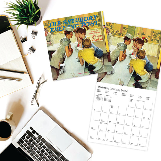 Calendario 2026 Pared 12M - Saturday Evening Post