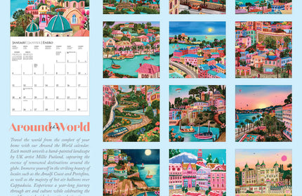 Calendario 2026 Pared 12M - Around the World