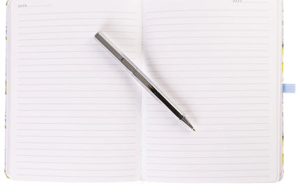 Libreta Composición con Boligrafo - Hortensias