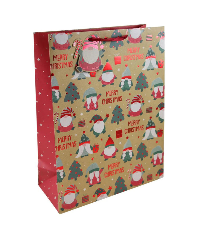 Bolsa Regalo Mediana Navidad Kraft - Merry Christmas