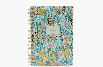 Cuaderno Mediano Anillado TD Cuadriculado - Flora Floral