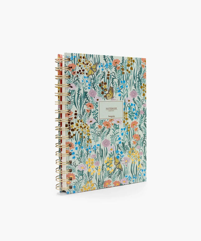 Cuaderno Mediano Anillado TD Cuadriculado - Flora Floral
