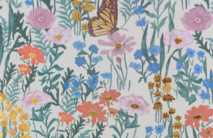 Cuaderno Mediano Anillado TD Cuadriculado - Flora Floral